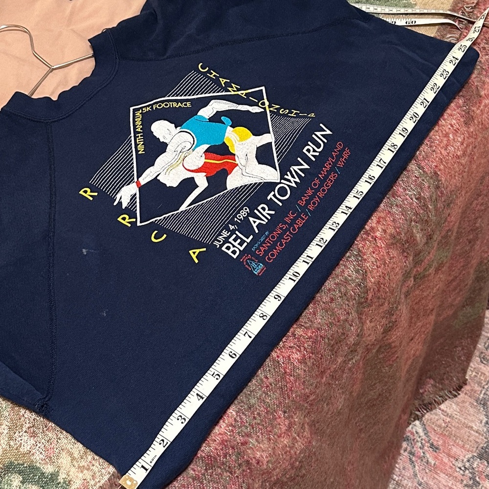 Vintage Navy Graphic Crewneck Sweater - Picture 5 of 7